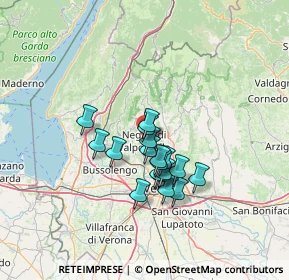 Mappa Via del Combattente, 37024 Negrar VR, Italia (9.76944)