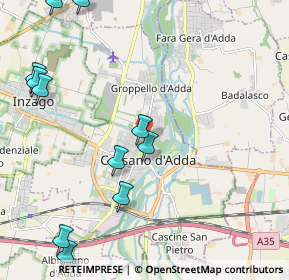 Mappa Via F. Borromeo, 20062 Cassano d'Adda MI, Italia (2.70909)