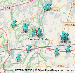 Mappa Via F. Borromeo, 20062 Cassano d'Adda MI, Italia (4.27625)