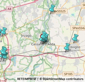 Mappa Via F. Borromeo, 20062 Cassano d'Adda MI, Italia (5.871)