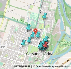 Mappa Via F. Borromeo, 20062 Cassano d'Adda MI, Italia (0.3885)