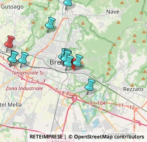 Mappa Via Isonzo, 25121 Brescia BS, Italia (3.99571)