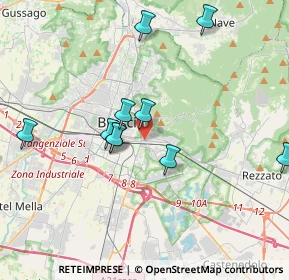 Mappa Via Isonzo, 25121 Brescia BS, Italia (4.06545)