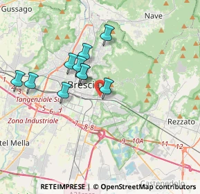 Mappa Via Isonzo, 25121 Brescia BS, Italia (3.61182)