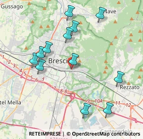 Mappa Via Isonzo, 25121 Brescia BS, Italia (4.11667)