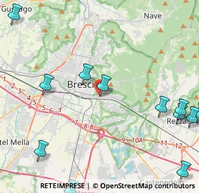 Mappa Via Isonzo, 25121 Brescia BS, Italia (6.04333)