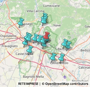 Mappa Via Isonzo, 25121 Brescia BS, Italia (5.43667)