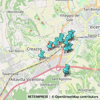 Mappa Via F. Filzi, 36051 Creazzo VI, Italia (1.486)