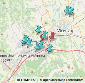 Mappa Via F. Filzi, 36051 Creazzo VI, Italia (2.96545)