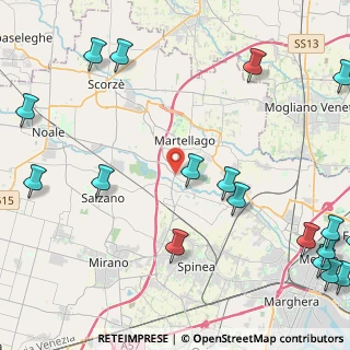 Mappa Via Ca' Rossa, 30030 Martellago VE, Italia (6.73737)