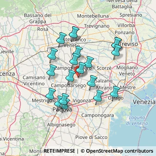 Mappa Presso SMP, 35010 Borgoricco PD, Italia (12.963)