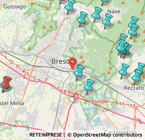 Mappa Viale Duca D'Aosta, 25124 Brescia BS, Italia (5.9425)