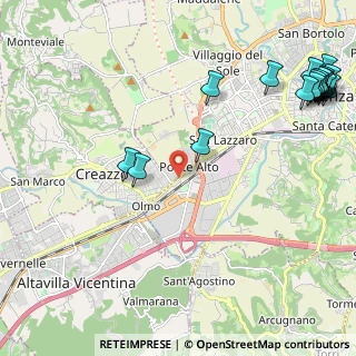 Mappa Via Ponte Storto, 36100 Creazzo VI, Italia (3.16316)