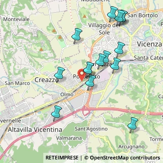 Mappa Via Ponte Storto, 36100 Creazzo VI, Italia (2.066)