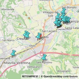 Mappa Via Ponte Storto, 36100 Creazzo VI, Italia (2.54579)
