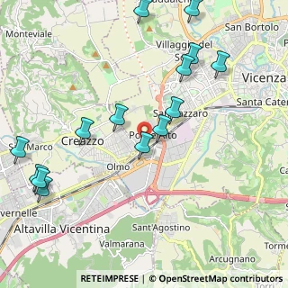 Mappa Via Ponte Storto, 36100 Creazzo VI, Italia (2.44214)