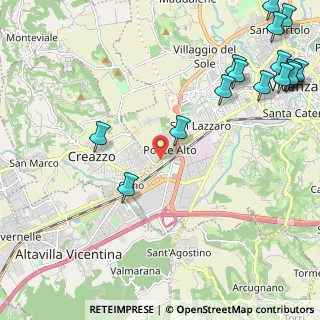 Mappa Via Ponte Storto, 36100 Creazzo VI, Italia (3.18188)
