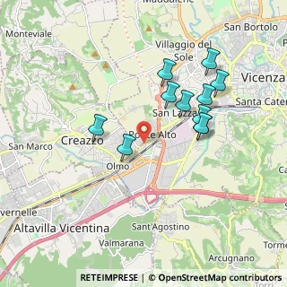 Mappa Via Ponte Storto, 36100 Creazzo VI, Italia (1.70364)