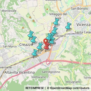 Mappa Via Ponte Storto, 36100 Creazzo VI, Italia (1.16364)