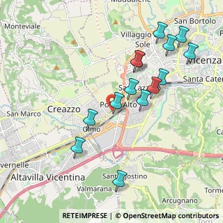 Mappa Via Ponte Storto, 36100 Creazzo VI, Italia (2.045)