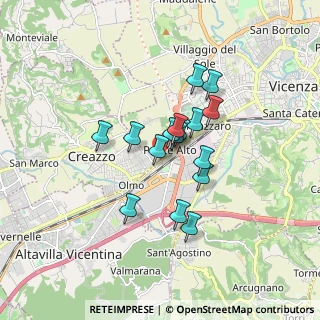 Mappa Via Ponte Storto, 36100 Creazzo VI, Italia (1.23313)