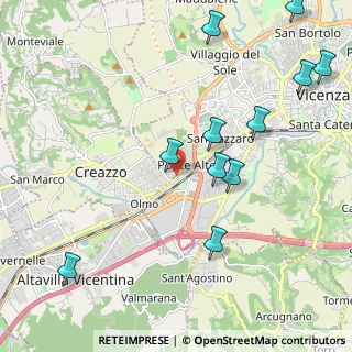 Mappa Via Ponte Storto, 36100 Creazzo VI, Italia (2.47273)