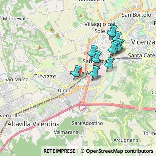 Mappa Via Ponte Storto, 36100 Creazzo VI, Italia (1.72357)