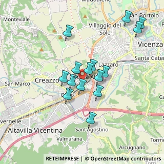 Mappa Via Ponte Storto, 36100 Creazzo VI, Italia (1.61933)