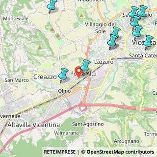 Mappa Via Ponte Storto, 36100 Creazzo VI, Italia (2.97818)