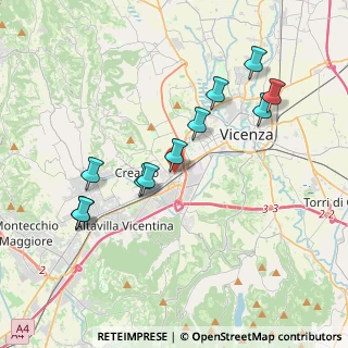 Mappa Via Ponte Storto, 36100 Creazzo VI, Italia (3.75273)