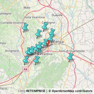 Mappa Via Ponte Storto, 36100 Creazzo VI, Italia (6.048)