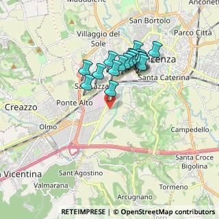 Mappa Via L. Malvezzi, 36100 Vicenza VI, Italia (1.52889)