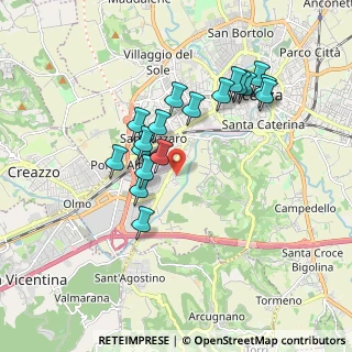 Mappa Via L. Malvezzi, 36100 Vicenza VI, Italia (1.63833)