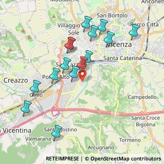 Mappa Via L. Malvezzi, 36100 Vicenza VI, Italia (2.02667)