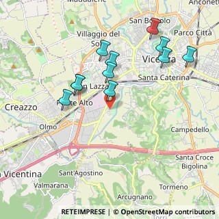 Mappa Via L. Malvezzi, 36100 Vicenza VI, Italia (1.93727)