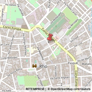 Mappa Via Martiri di Belfiore, 12, 20017 Rho, Milano (Lombardia)