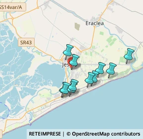 Mappa Via Paolo Veronese, 30016 Jesolo VE, Italia (2.91455)