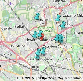 Mappa Viale delle Rimembranze, 20026 Novate Milanese MI, Italia (1.53)