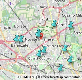 Mappa Viale delle Rimembranze, 20026 Novate Milanese MI, Italia (2.04364)
