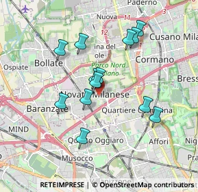 Mappa Viale delle Rimembranze, 20026 Novate Milanese MI, Italia (1.60077)