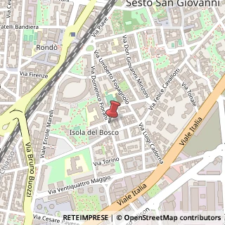 Mappa Via Domenico Fiorani, 121, 20099 Sesto San Giovanni, Milano (Lombardia)