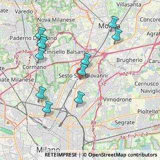 Mappa Via Gilberto Levi, 20099 Sesto San Giovanni MI, Italia (4.32364)