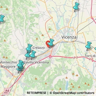Mappa 36100 Creazzo VI, Italia (5.93545)