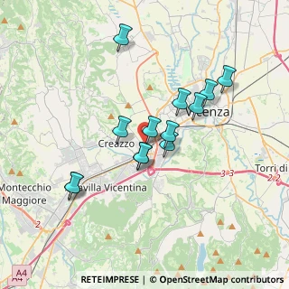 Mappa 36100 Creazzo VI, Italia (3.05154)