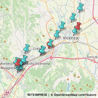 Mappa Via Petrarca, 36051 Vicenza VI, Italia (4.93667)