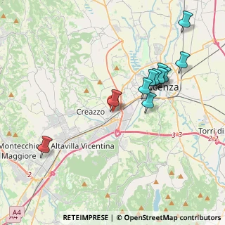 Mappa Via Petrarca, 36051 Vicenza VI, Italia (3.95455)
