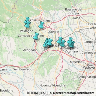 Mappa 36100 Creazzo VI, Italia (10.30154)