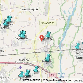 Mappa Via Ing. Angelo Ponzetti, 24050 Morengo BG, Italia (3.3245)