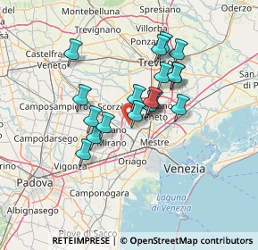 Mappa 30030 Martellago VE, Italia (10.80944)