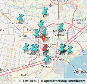 Mappa 30030 Martellago VE, Italia (6.57556)